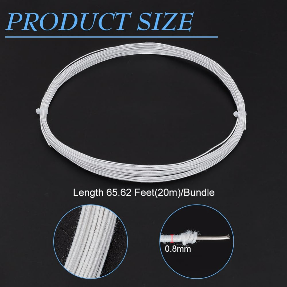 21.8 Yards White Floral Wires  - مراجعة Wire Stem Florist وسعره