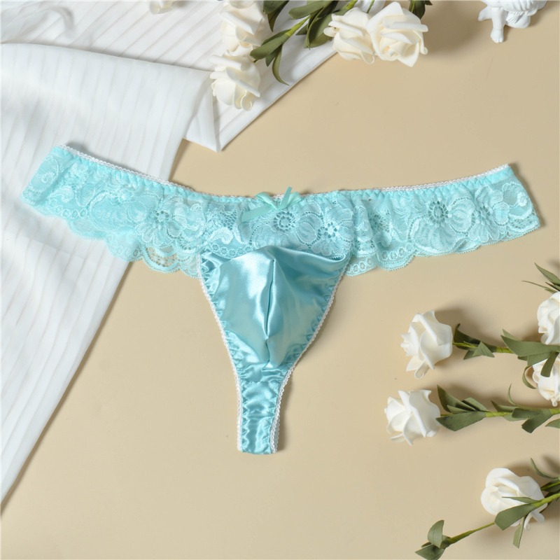 Men's Satin Frilly Lace Trim S - مراجعة Ribbon Wired Satin وسعره