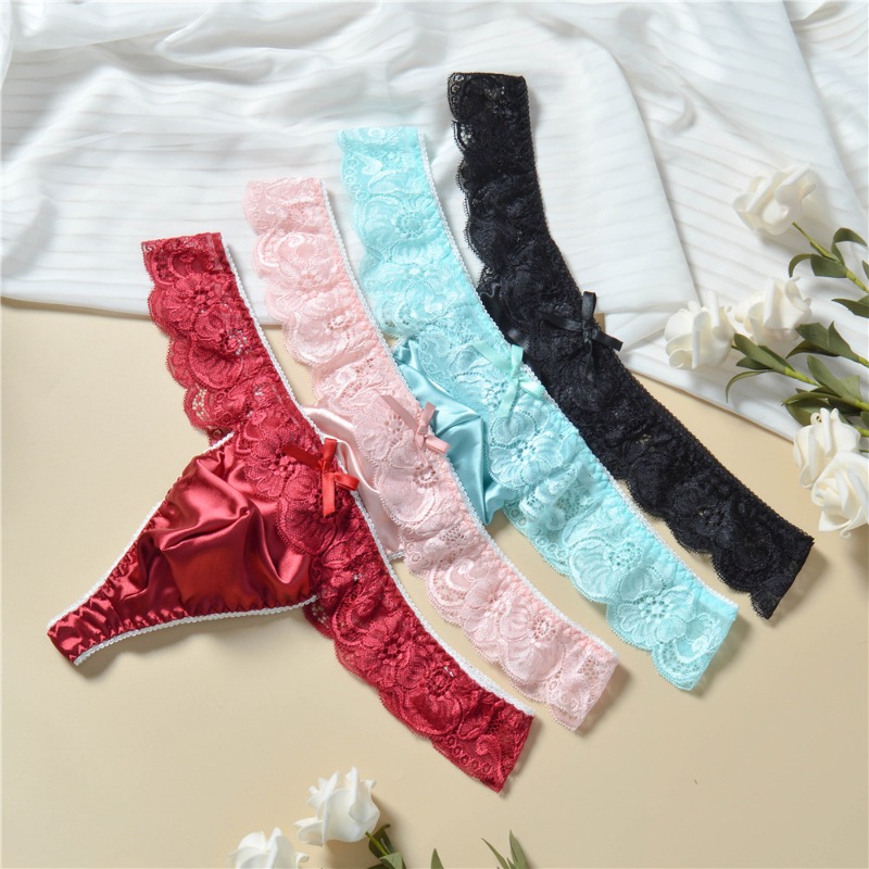 Men's Satin Frilly Lace Trim S - مراجعة Ribbon Wired Satin وسعره
