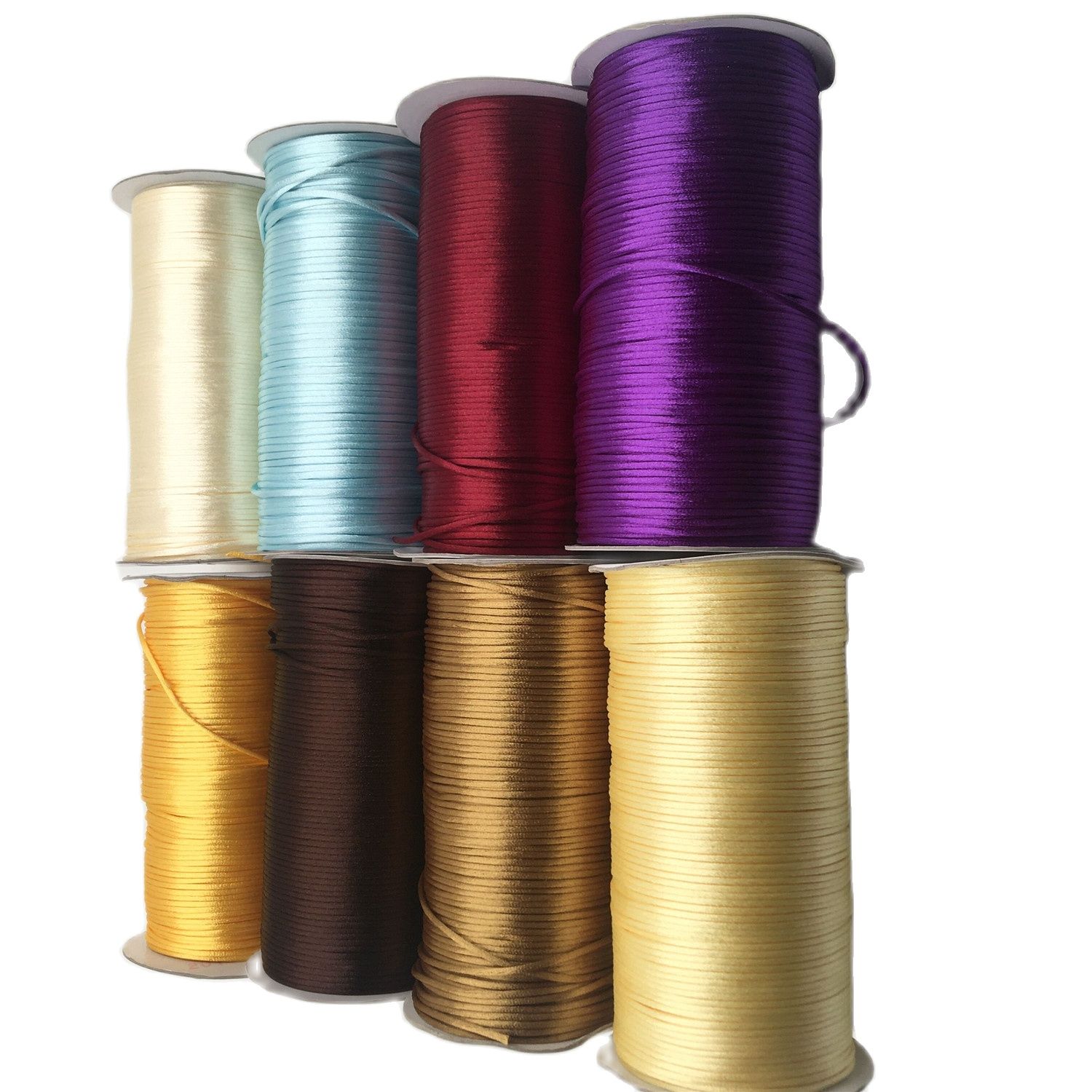 2mm Braided Macrame Silk Macra - مراجعة Ribbon Wired Satin وسعره