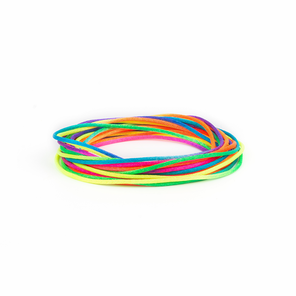 20m/lot DIY Nylon Cords 1.5mm  - مراجعة Ribbon Wired Satin وسعره