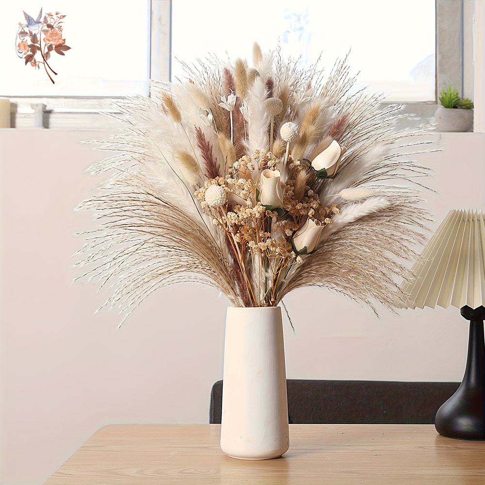 80Pcs Artificial Dried Flowers - مراجعة Baby Breath Dried وسعره