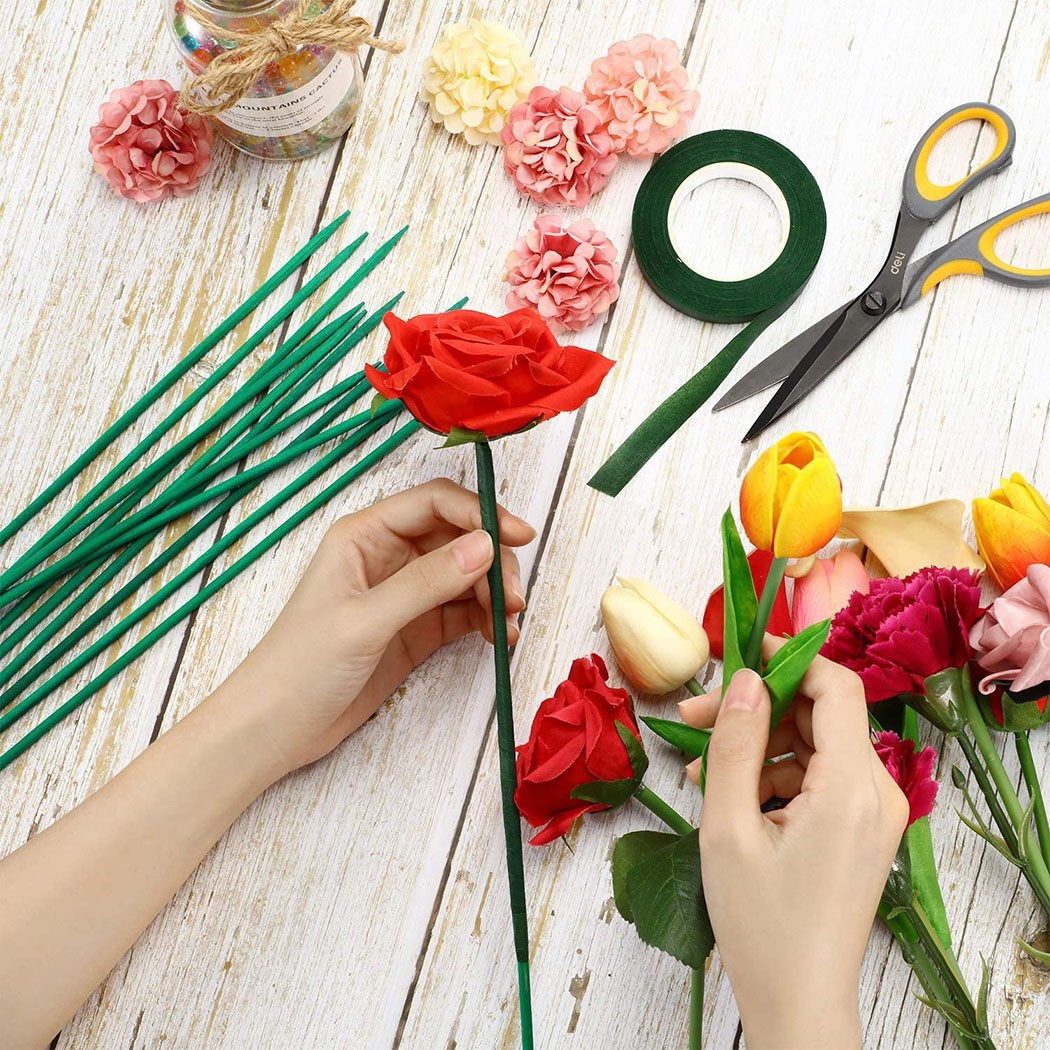 10pcs 40cm Green Plant Support - مراجعة Florist Supp وسعره