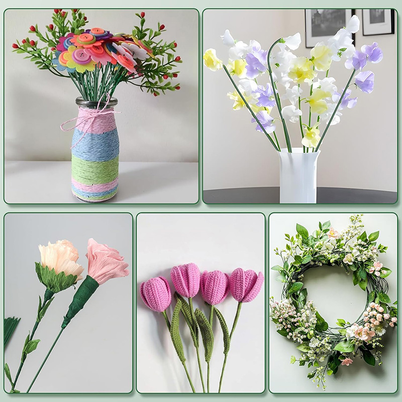 50/100Pcs Floral Wire Stems Fl - مراجعة Wire Stem Florist وسعره