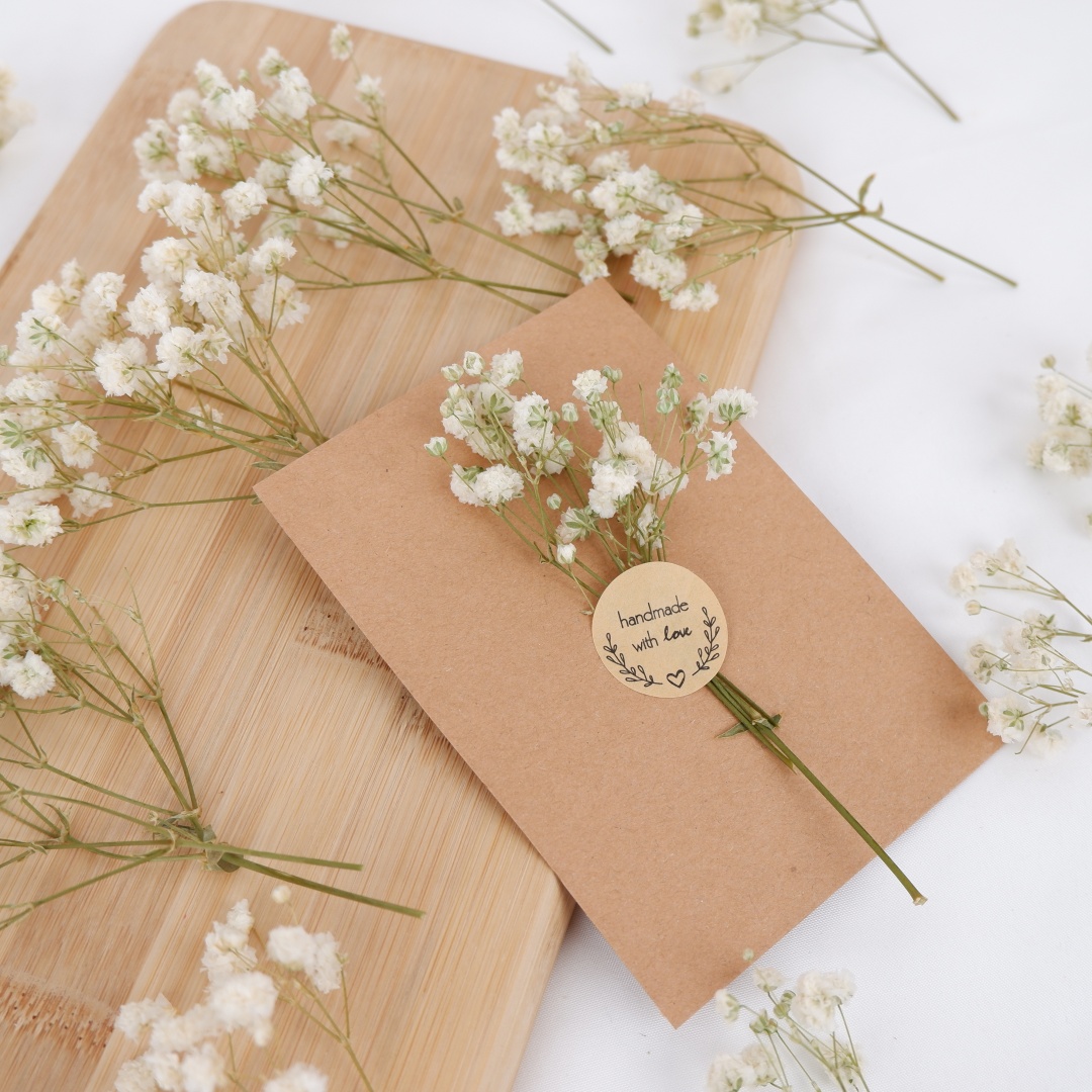 Dried Flowers White Mini Dried - مراجعة Baby Breath Dried وسعره