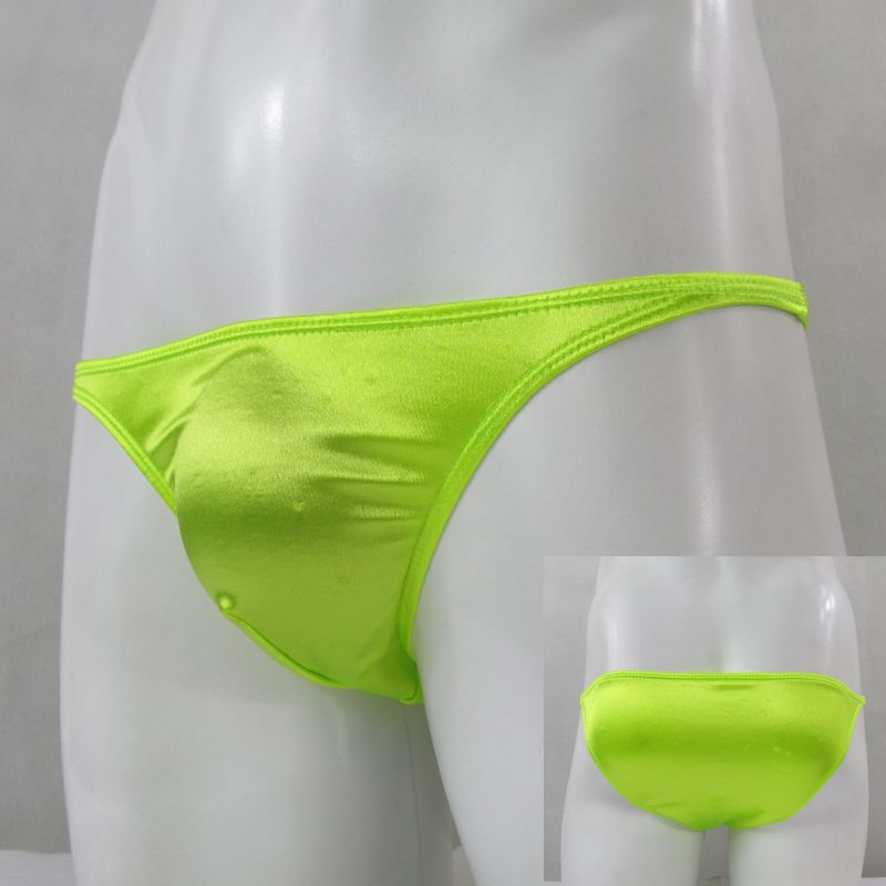 Mens G377Y String Bikini Posin - مراجعة Ribbon Wired Satin وسعره
