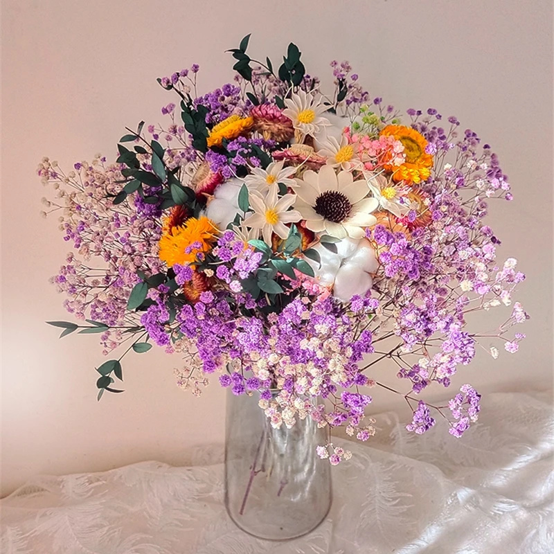 Natural Dried Flower Gypsophil - مراجعة Baby Breath Dried وسعره