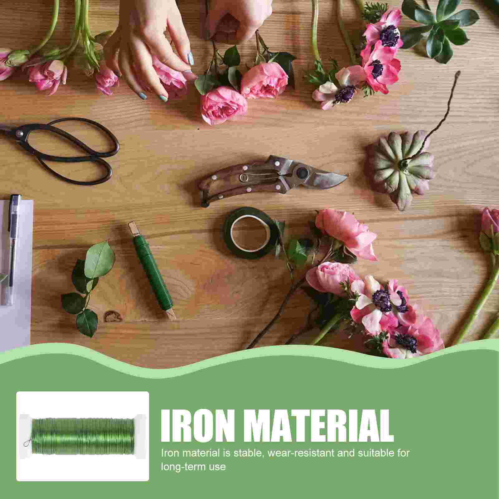 2 Rolls Wrapped Floral Stem Wi - مراجعة Wire Stem Florist وسعره