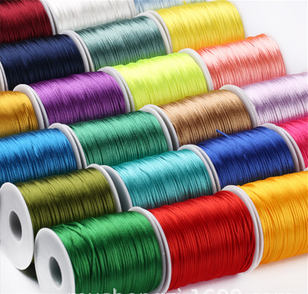 1mm Rope  50meters/roll Satin  - مراجعة Ribbon Wired Satin وسعره