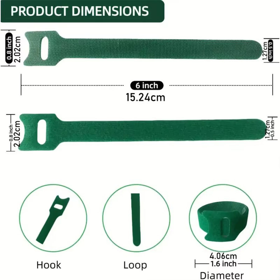 Reusable Green Plant Ties Nylo - مراجعة Florist Supp وسعره