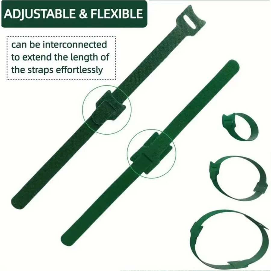 Reusable Green Plant Ties Nylo - مراجعة Florist Supp وسعره