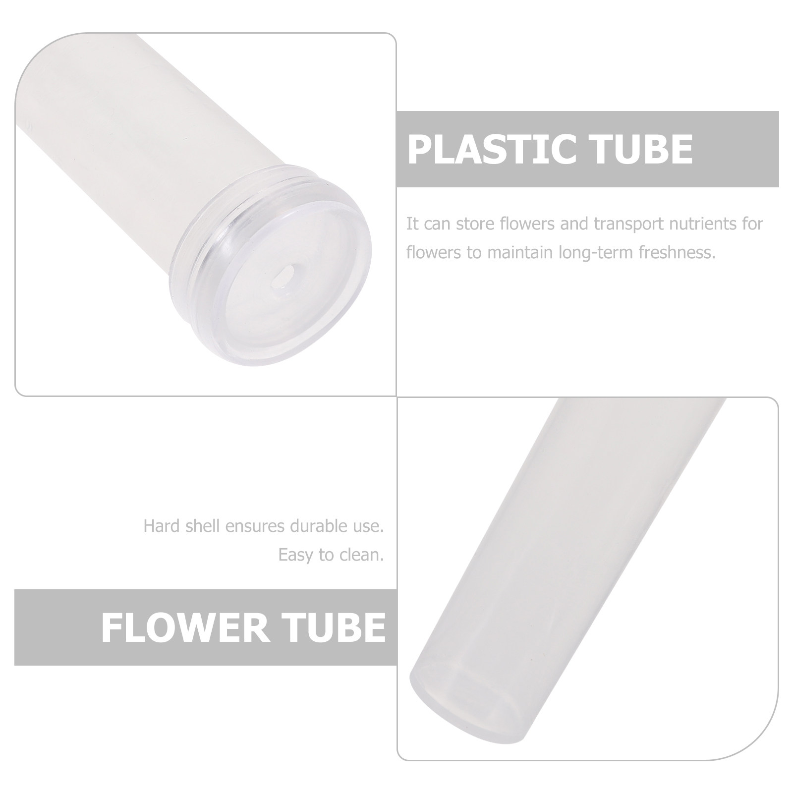 100Pcs Transparent Plastic Flo - مراجعة Longs Florist Supply وسعره