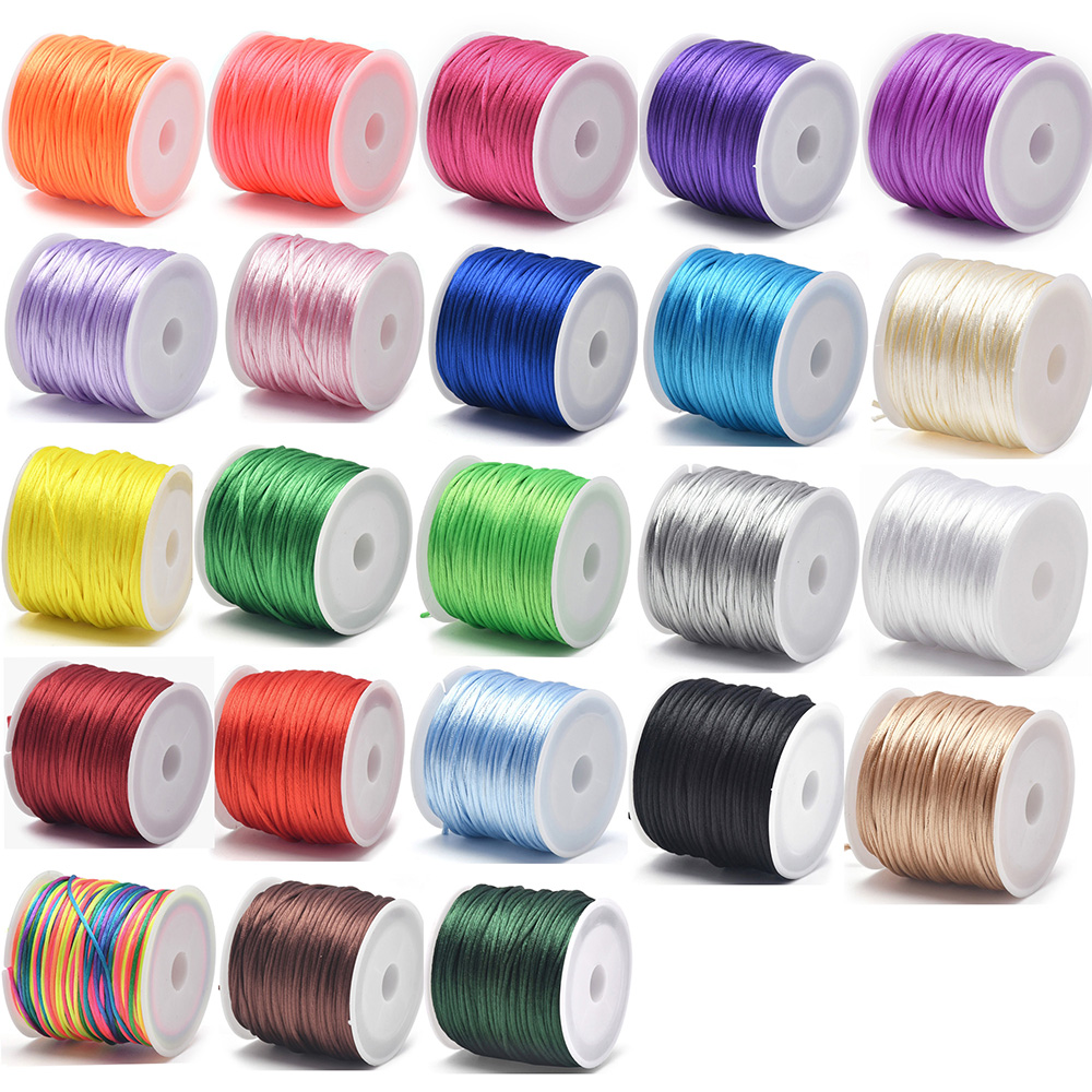 1.5mm Crafts Satin Rattail Cor - مراجعة Ribbon Wired Satin وسعره