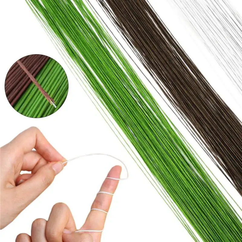 22/20 Gauge LightGreen Floral  - مراجعة Wire Stem Florist وسعره