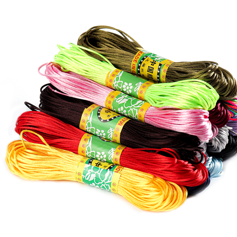 20m/lot Chinese Knotted Silk T - مراجعة Ribbon Wired Satin وسعره
