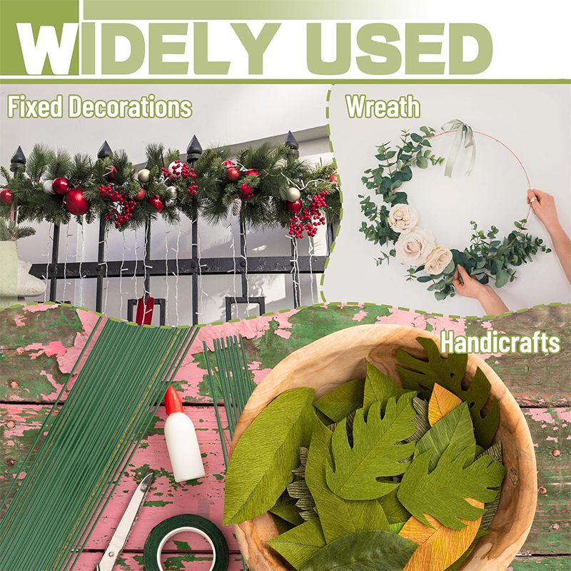 5-100Pcs Mini Green Floral Wir - مراجعة Wire Stem Florist وسعره