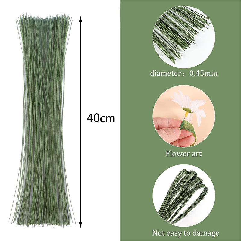 100Pcs Floral Wire High Qualit - مراجعة Wire Stem Florist وسعره